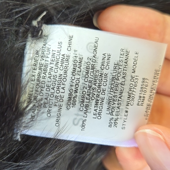 Alice + Olivia Black Fur Jacket Size XS - Picture 6 of 6
